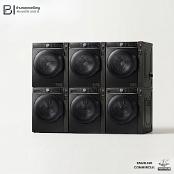 SAMSUNG COMMERCAIL WASH ขนาด 18 KG. จำนวน 3 เครื่อง DRYER SAMSUNG COMMERCAIL ขนาด 14 KG. จำนวน 3 เครื่อง